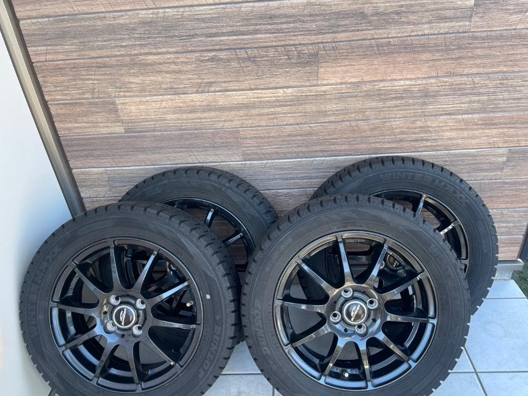 タフト スタッドレスタイヤ15 DUNLOP WINTER MAX※説明欄必須※