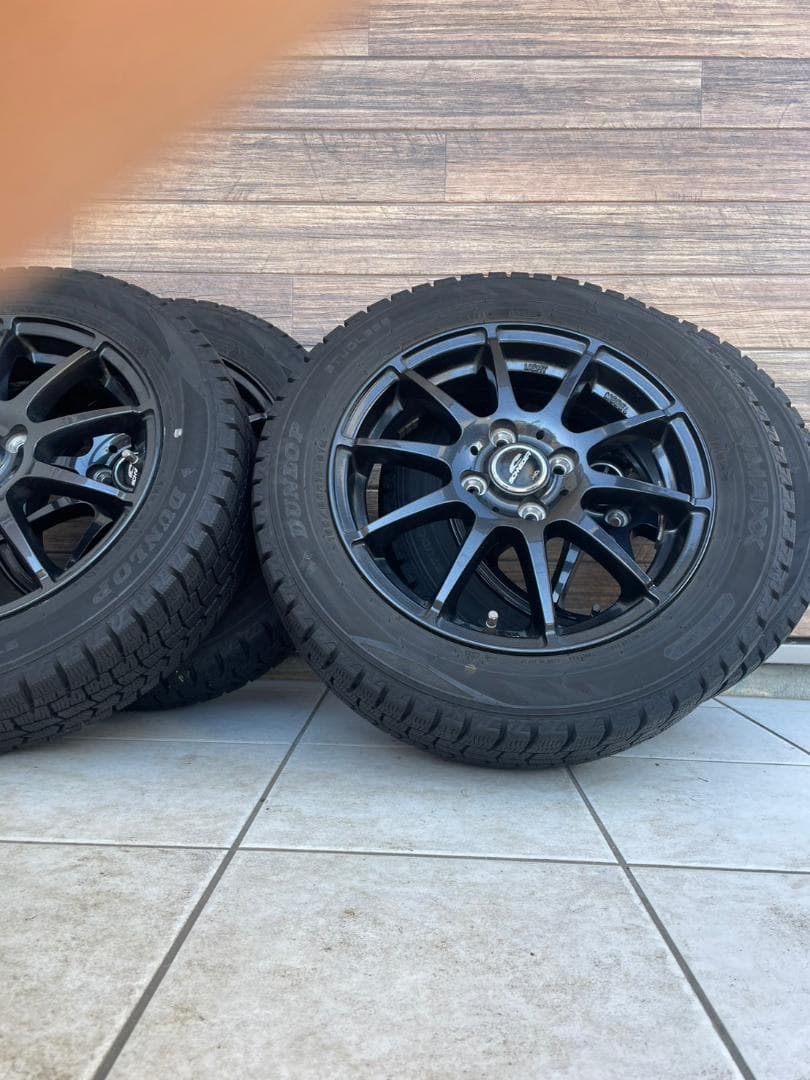 タフト スタッドレスタイヤ15 DUNLOP WINTER MAX※説明欄必須※