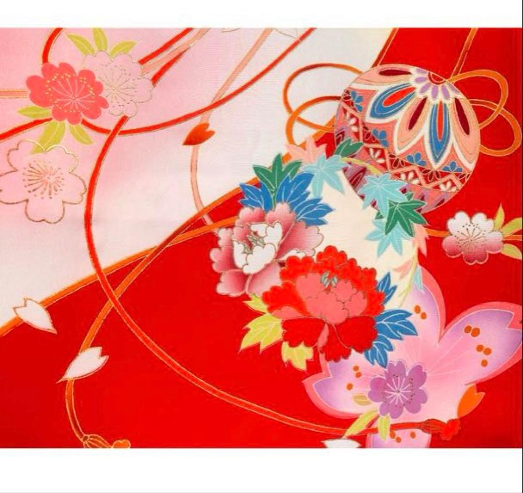 あこがれゆめ　お宮参り 女の子 着物 女児祝着 正絹 のしめ 初着 産着　白地