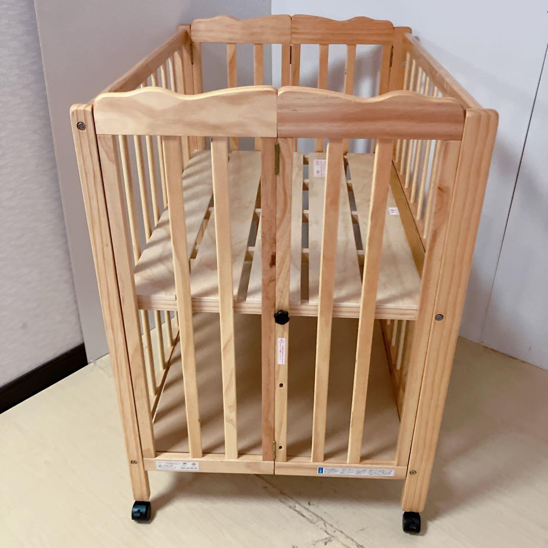 大和屋　yamtoya パタン　ミニベビーベッド キャスター付　※ 直接取引のみ