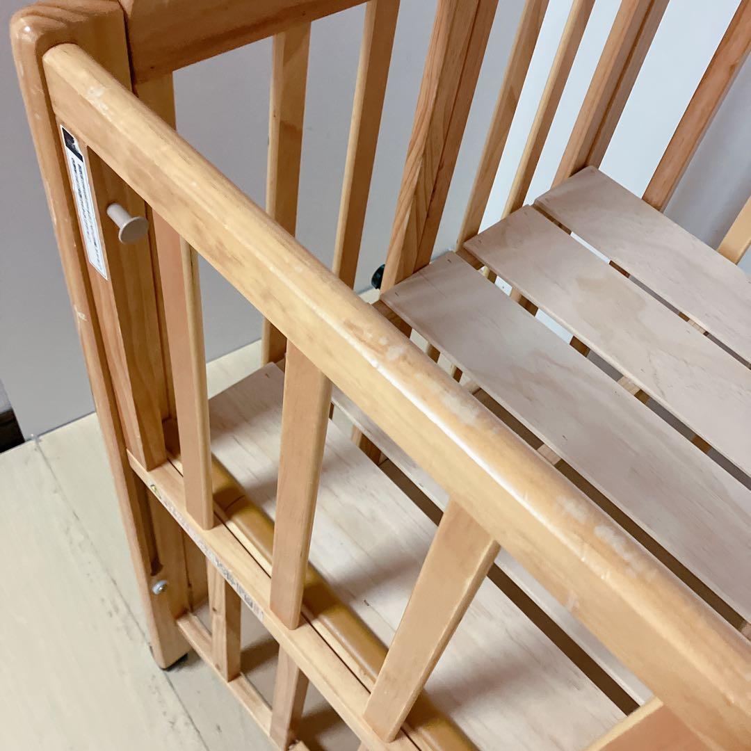 大和屋　yamtoya パタン　ミニベビーベッド キャスター付　※ 直接取引のみ