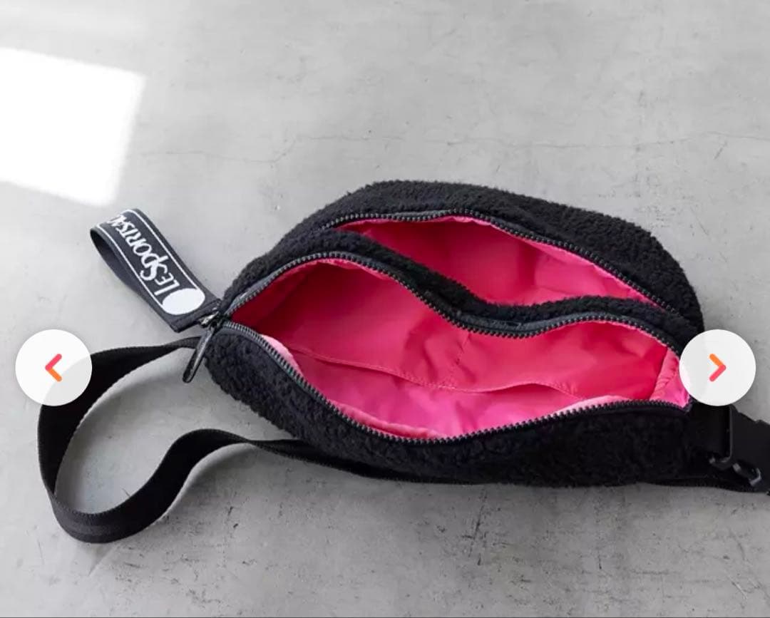 【レスポートサック 】【SPUR別注】ボディーバッグ ブラック