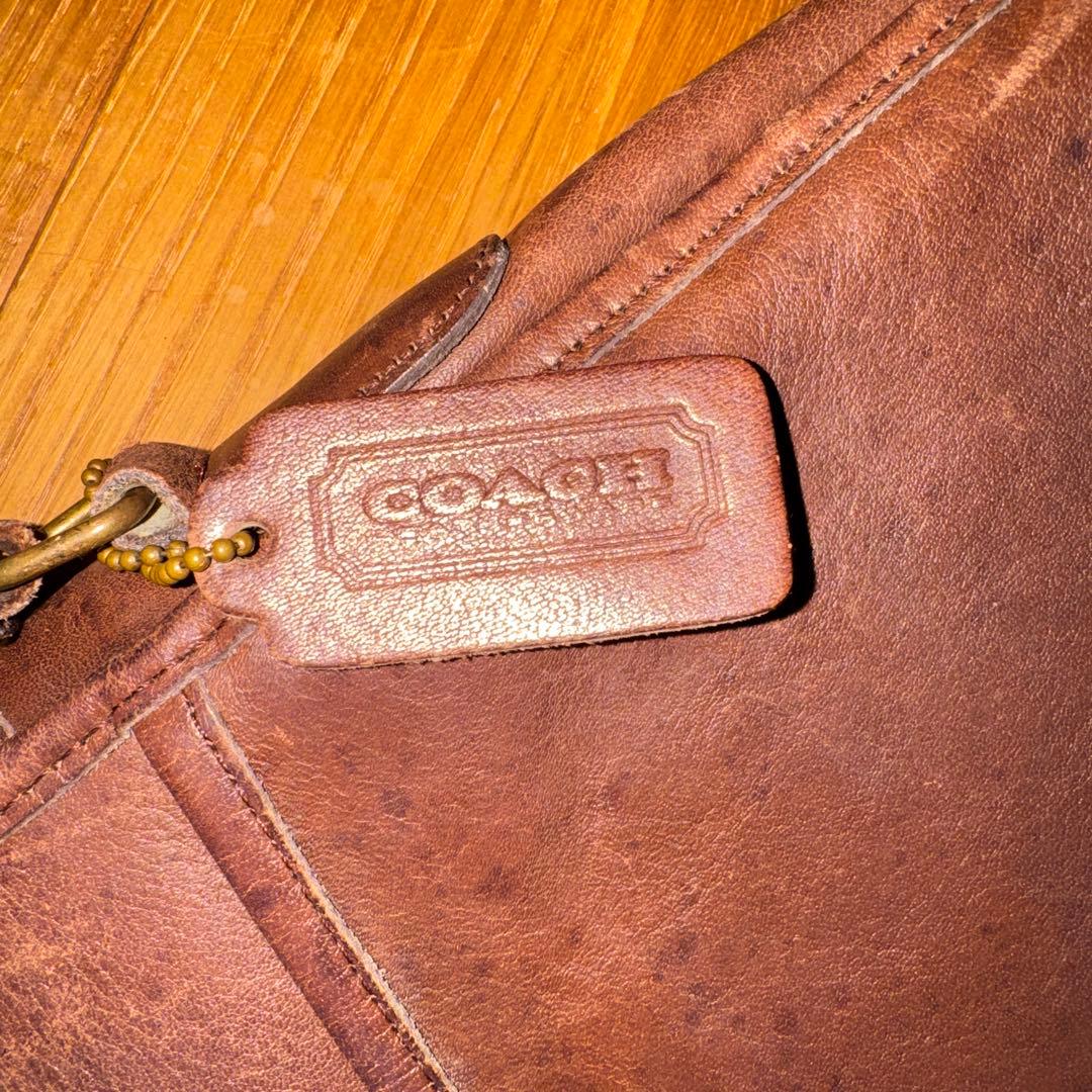 オールドcoach ショルダーバッグ　本革