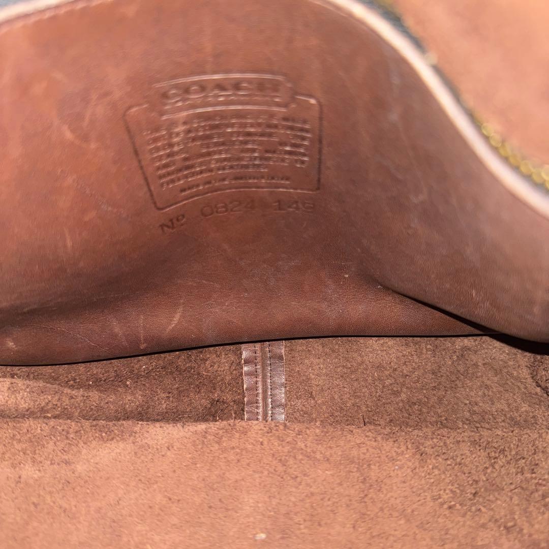 オールドcoach ショルダーバッグ　本革