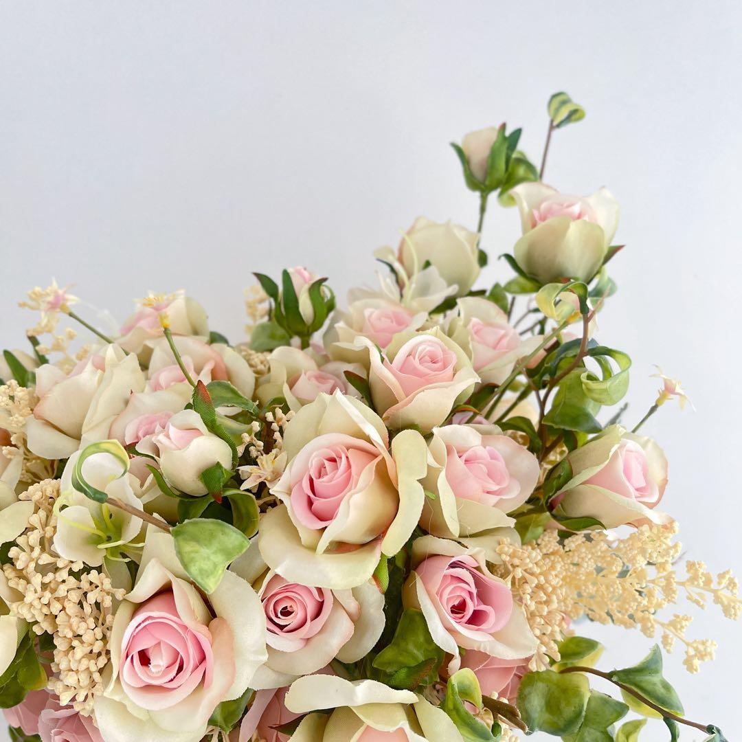 光触媒フラワーアレンジメント｜ローズを贅沢に束ねた くすみカラーの高級アレンジ