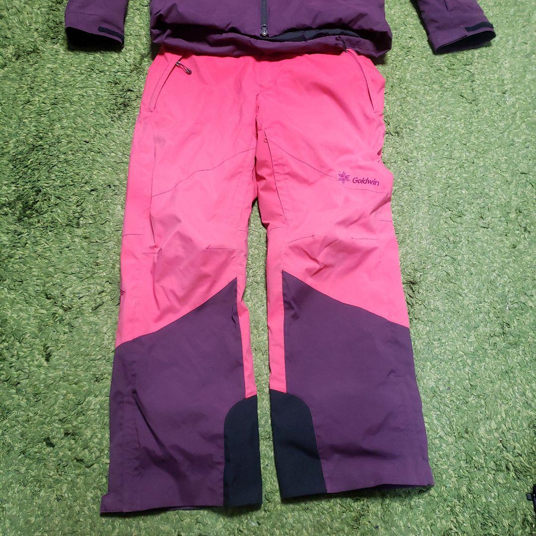 Goldwin スキーウェアセット 紫/ピンク
