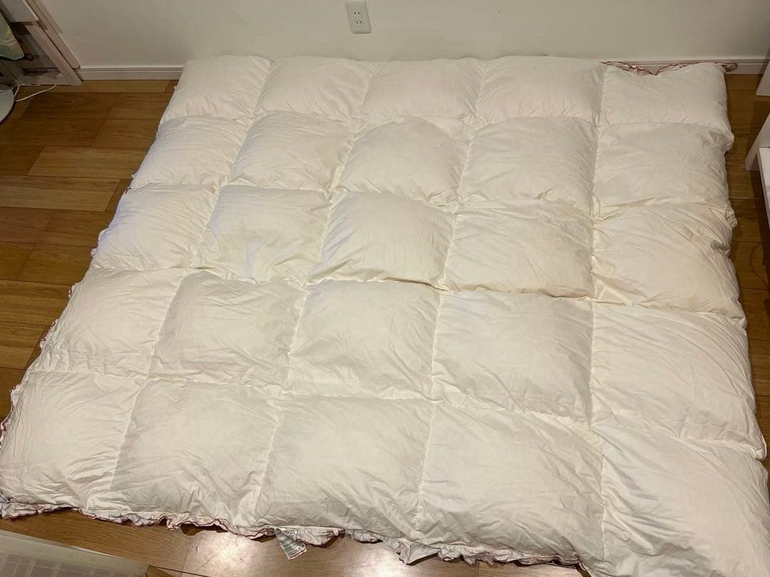 ロマンス小杉　ポーランドグースダウン90% ダブル ふわふわ 超長綿100%