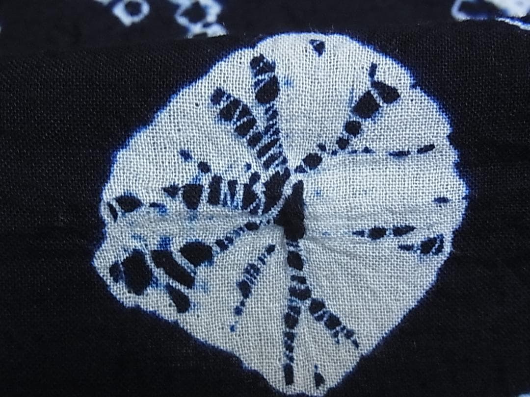 ♦︎きもの結♦︎有松鳴海絞り 浴衣 草花　綿♦︎a