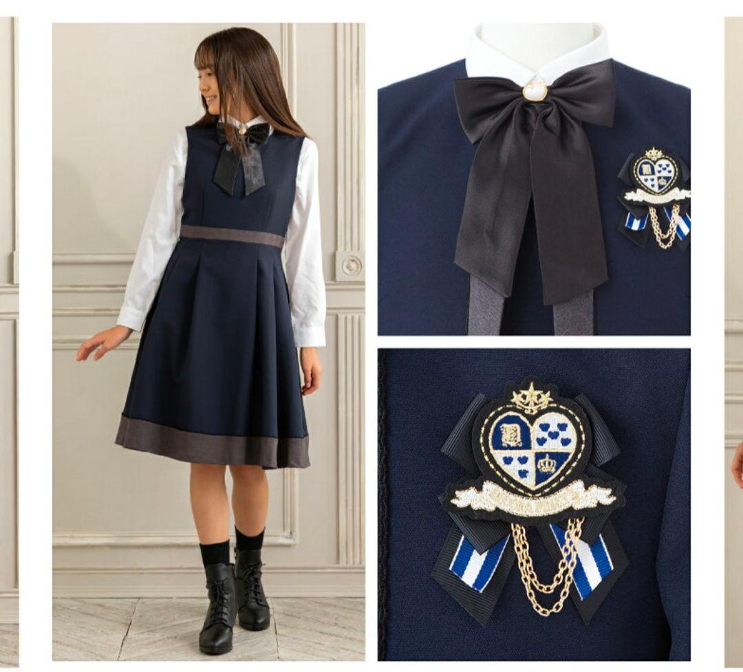 DECORAPINKY’S　卒業式　ネイビー　170E（幅広大きめさん用）