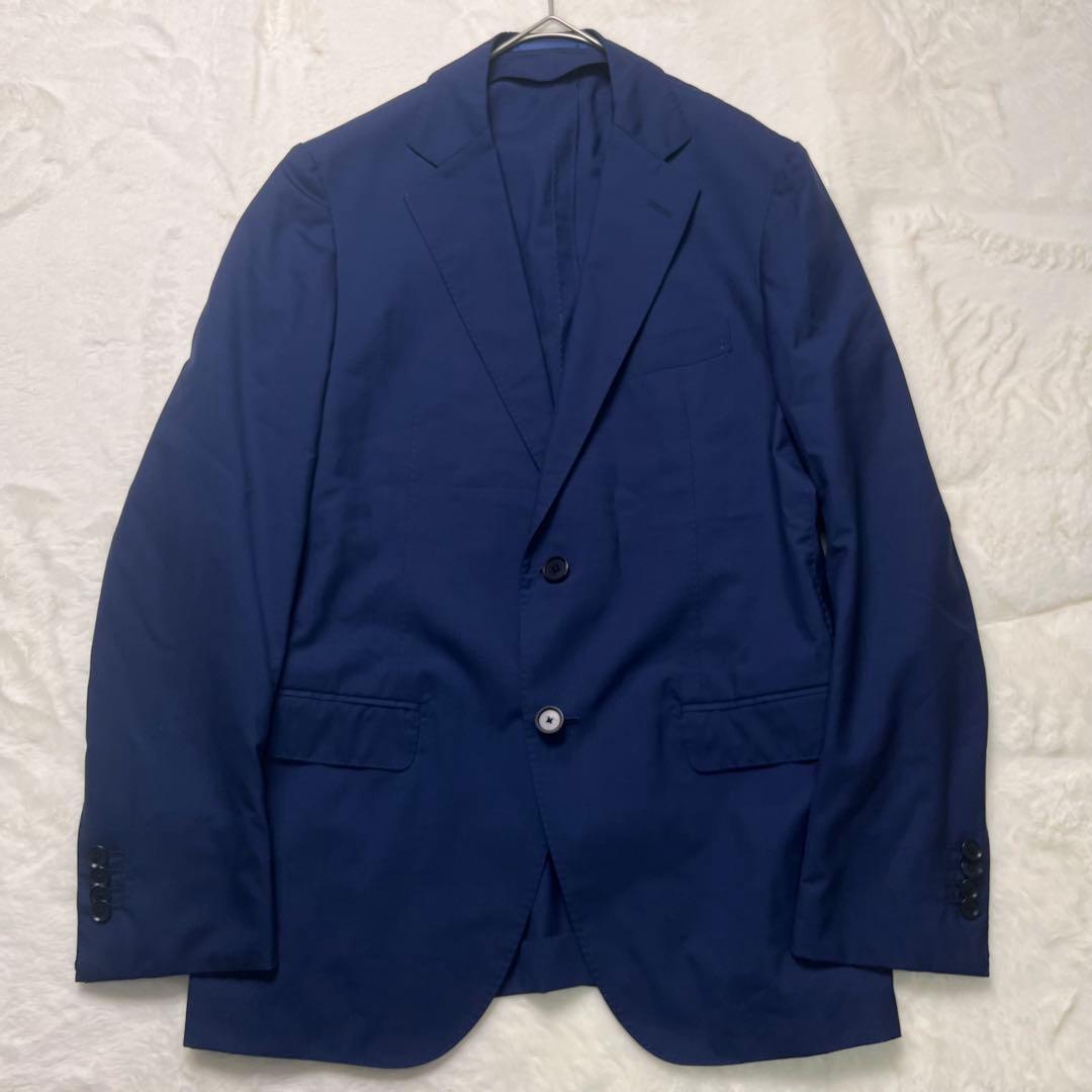 L相当✨トゥモローランド ロロピアーナ スーツ セットアップ 紺色 青系 ウール