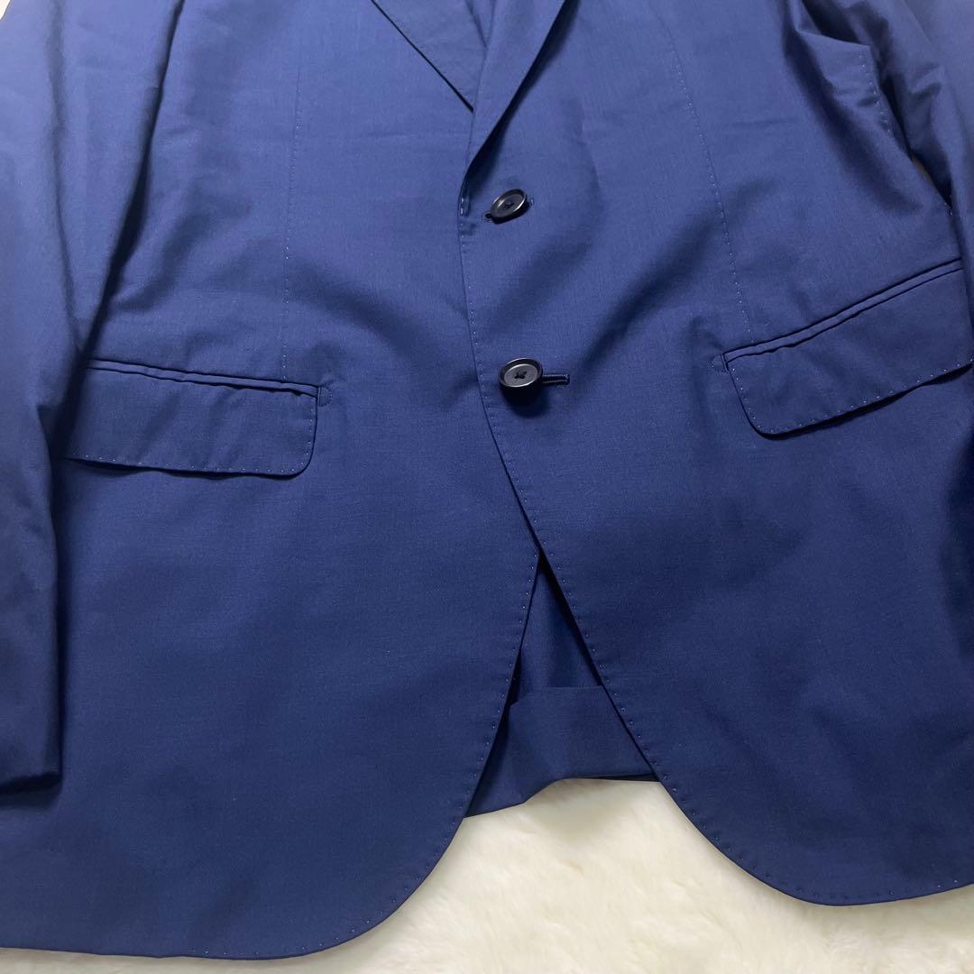 L相当✨トゥモローランド ロロピアーナ スーツ セットアップ 紺色 青系 ウール