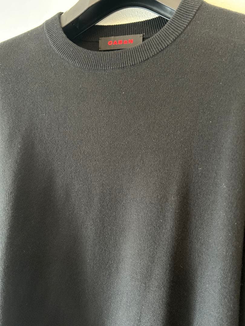 CABaN コットンカシミアニット ブラック M
