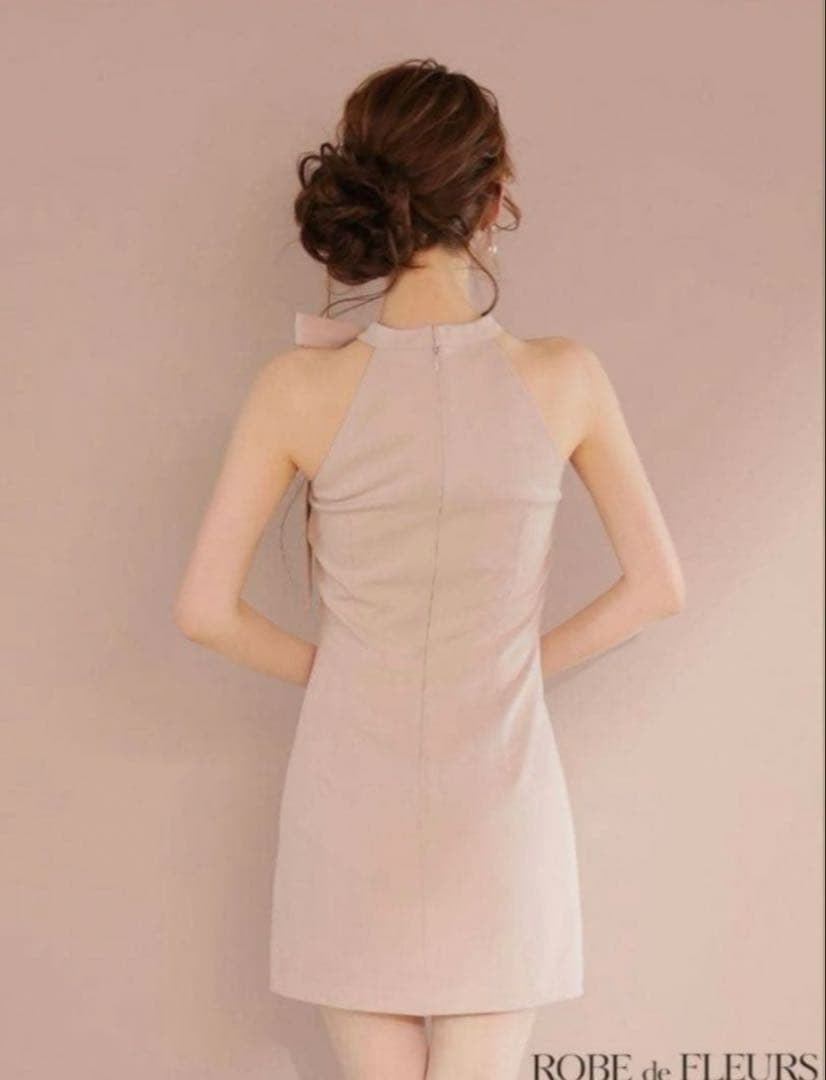 ROBE de FLEURS ホルターネックドレスsサイズ