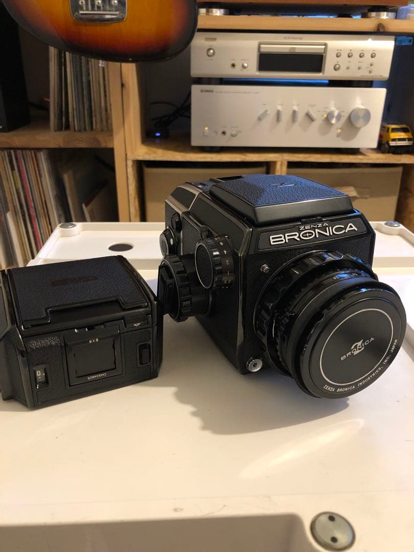 BRONICA 中判カメラ レンズ、フィルムバック付き