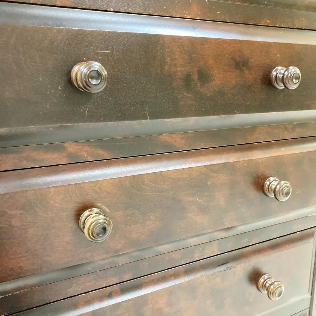 北海道民芸家具 整理箪笥 7段チェスト 樺材 収納家具 北民