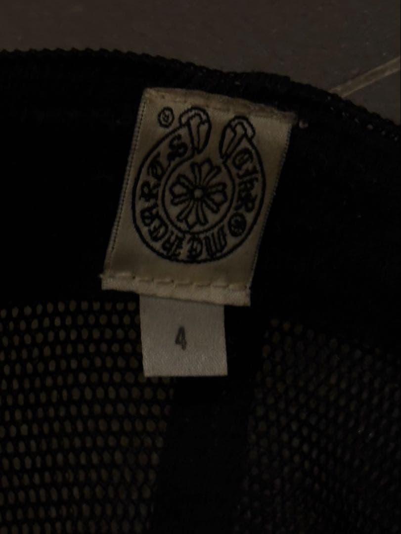 リ*ン様 国内正規品CHROME HEARTS メッシュキャップ ブラック/ホワ