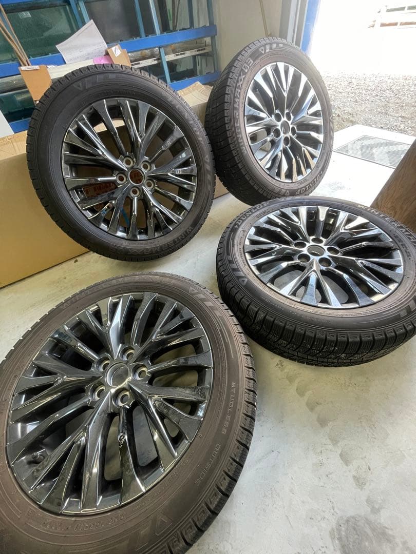 225/55R19 5本スポークホイールセット　40ヴェルファイア zプレミア