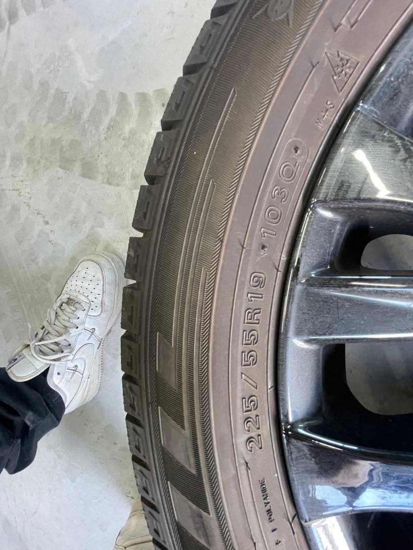 225/55R19 5本スポークホイールセット　40ヴェルファイア zプレミア