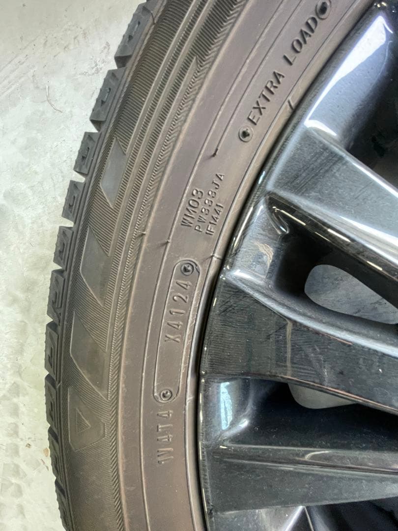 225/55R19 5本スポークホイールセット　40ヴェルファイア zプレミア