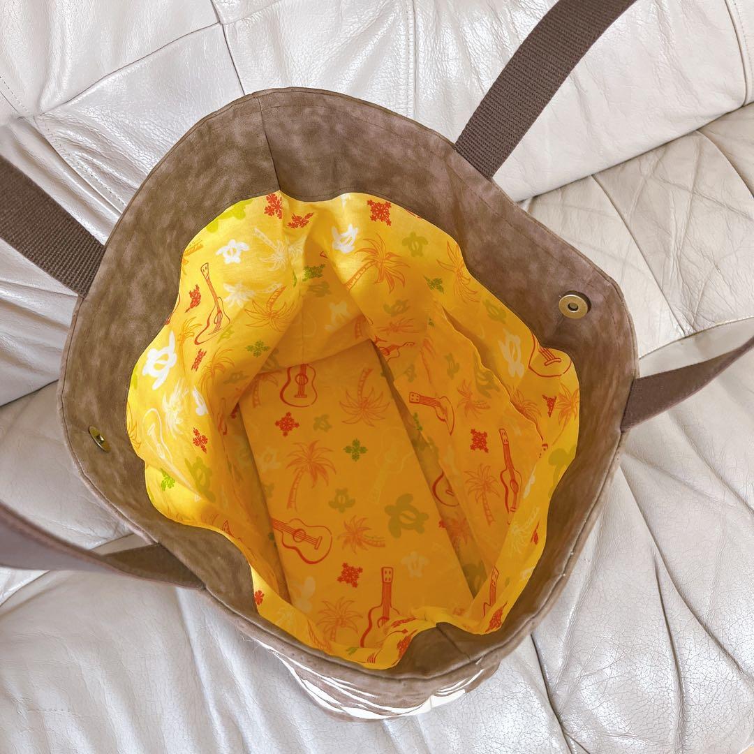 ハワイアンキルトバッグ、えみこちゃん様ページ、ブラウンバスとサーフボード