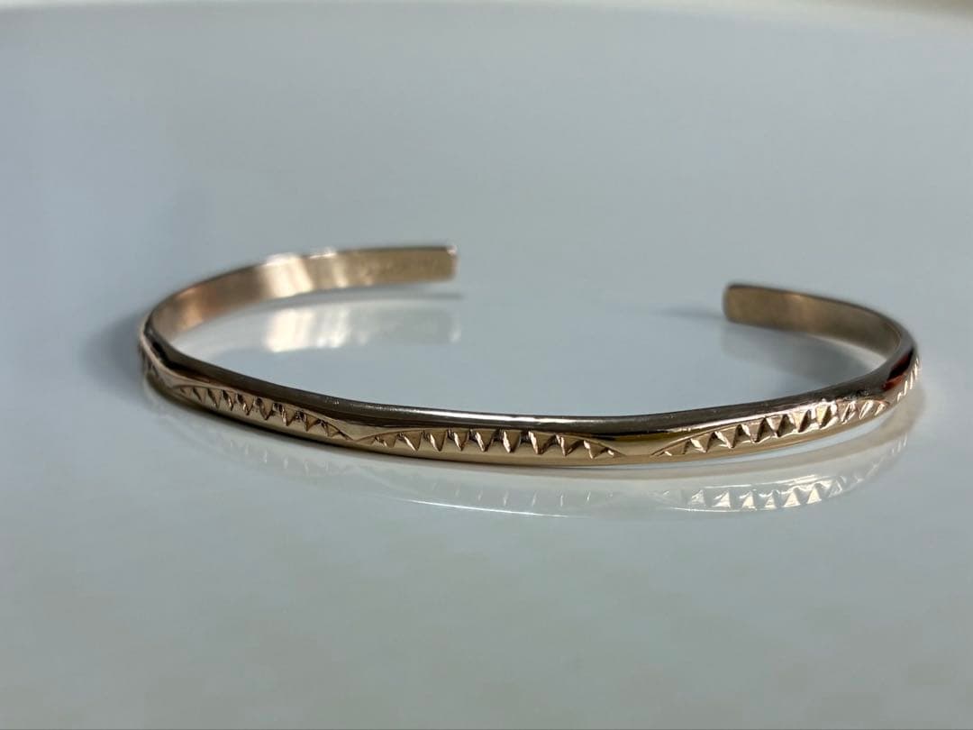 ②インディアンジュエリー バングル ゴールド NAVAJO ナバホ族 ホピ族