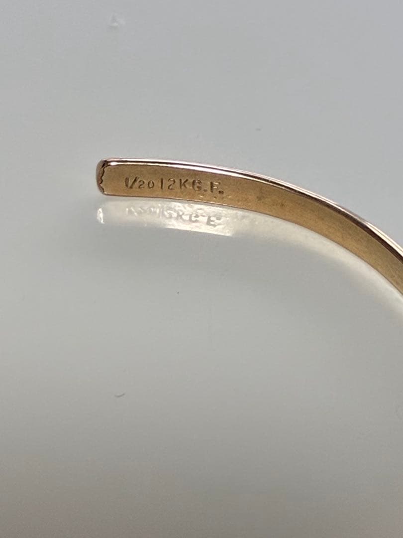 ②インディアンジュエリー バングル ゴールド NAVAJO ナバホ族 ホピ族