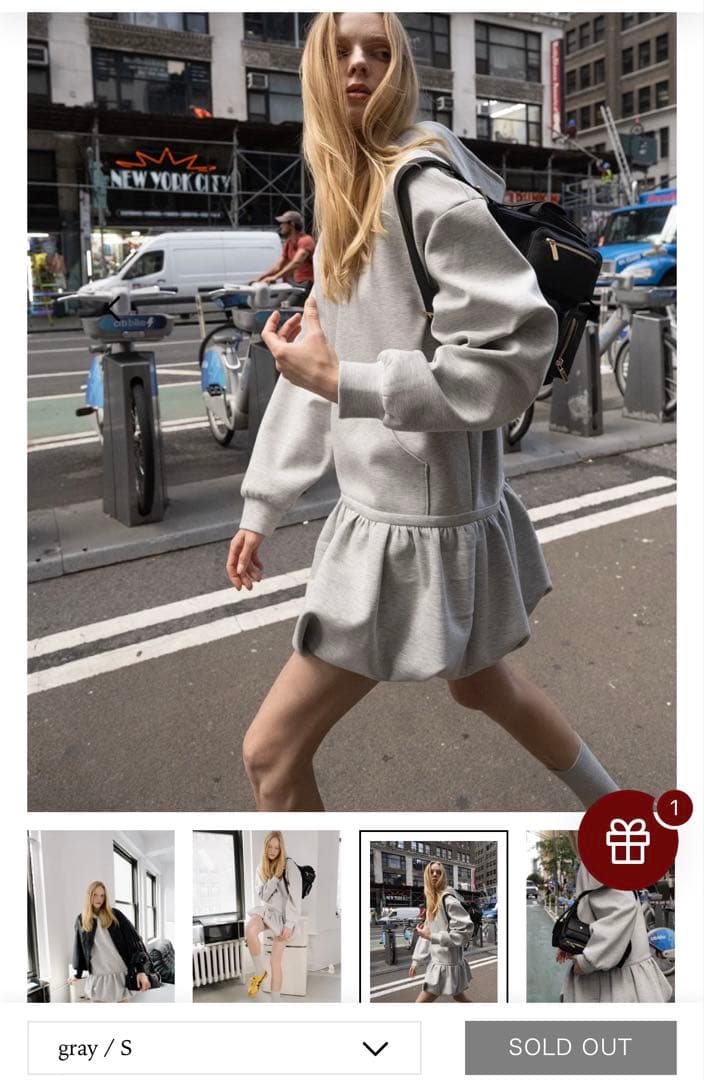 トップス thetoe Wagner Hoodie Dress