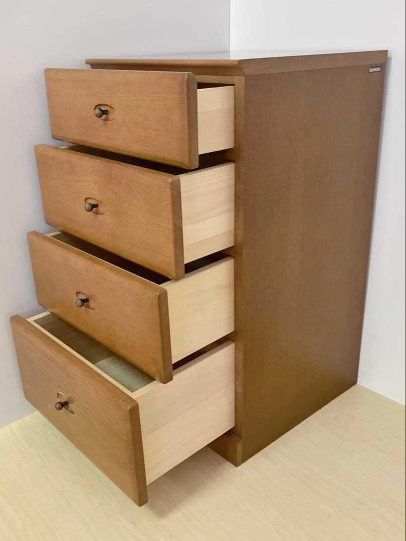 カリモク家具 karimoku 4段チェスト　サイドチェスト　木製　箪笥