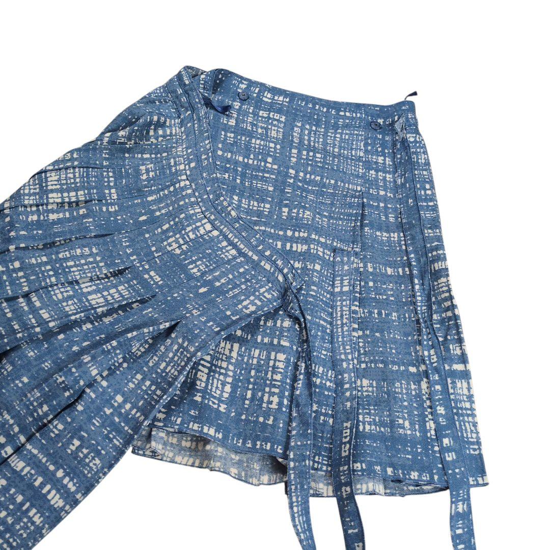 【希少】PRADA プリーツ ラップ ミニスカート