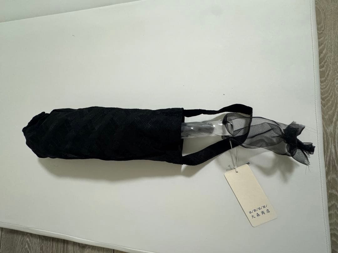 【新品】大森商店　日傘　黒レース