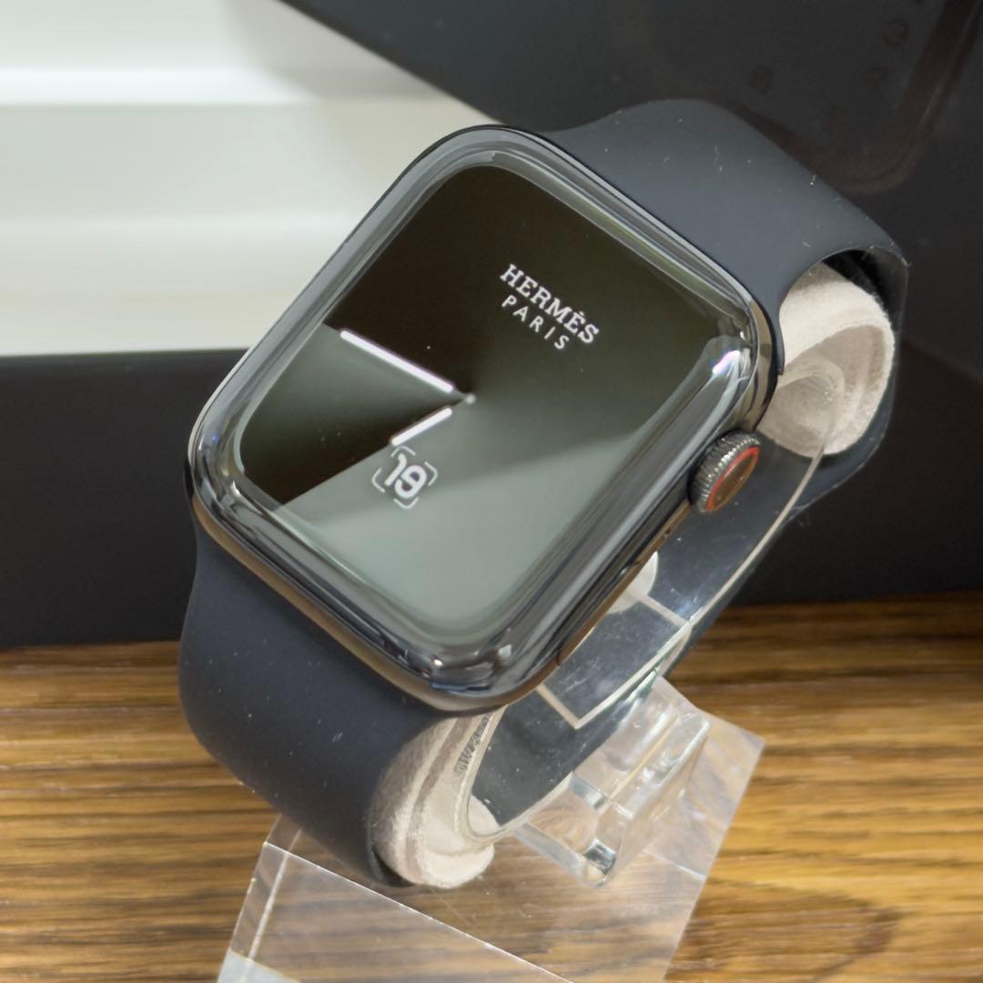 3107 極美品　Apple Watch エルメス　ブラック　ステンレス　限定版