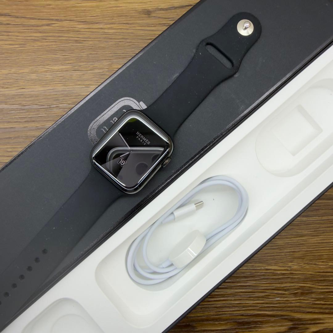 3107 極美品　Apple Watch エルメス　ブラック　ステンレス　限定版