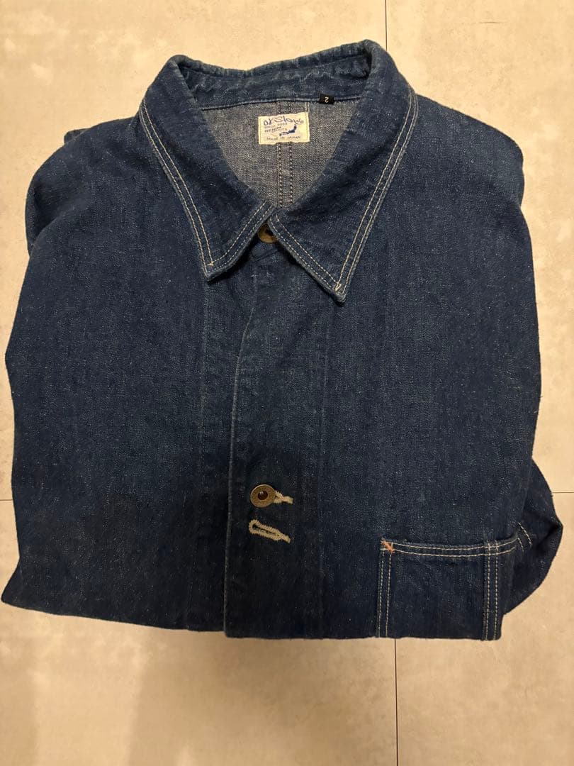 orslow 40s 月桂樹ボタン カバーオール 濃紺 大戦