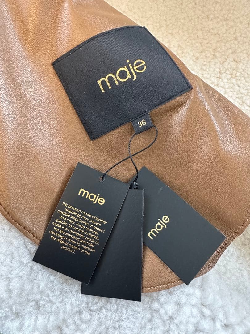 【最終値下げ】新品maje paris リアルムートンコート