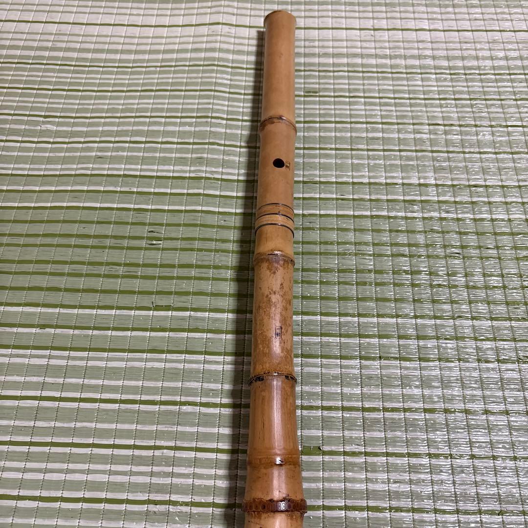 尺八 一朝 在銘 5穴 約55cm 2印 シャクハチ　楽器　笛
