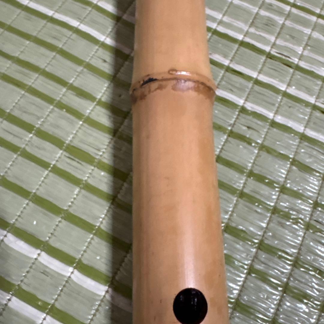 尺八 一朝 在銘 5穴 約55cm 2印 シャクハチ　楽器　笛
