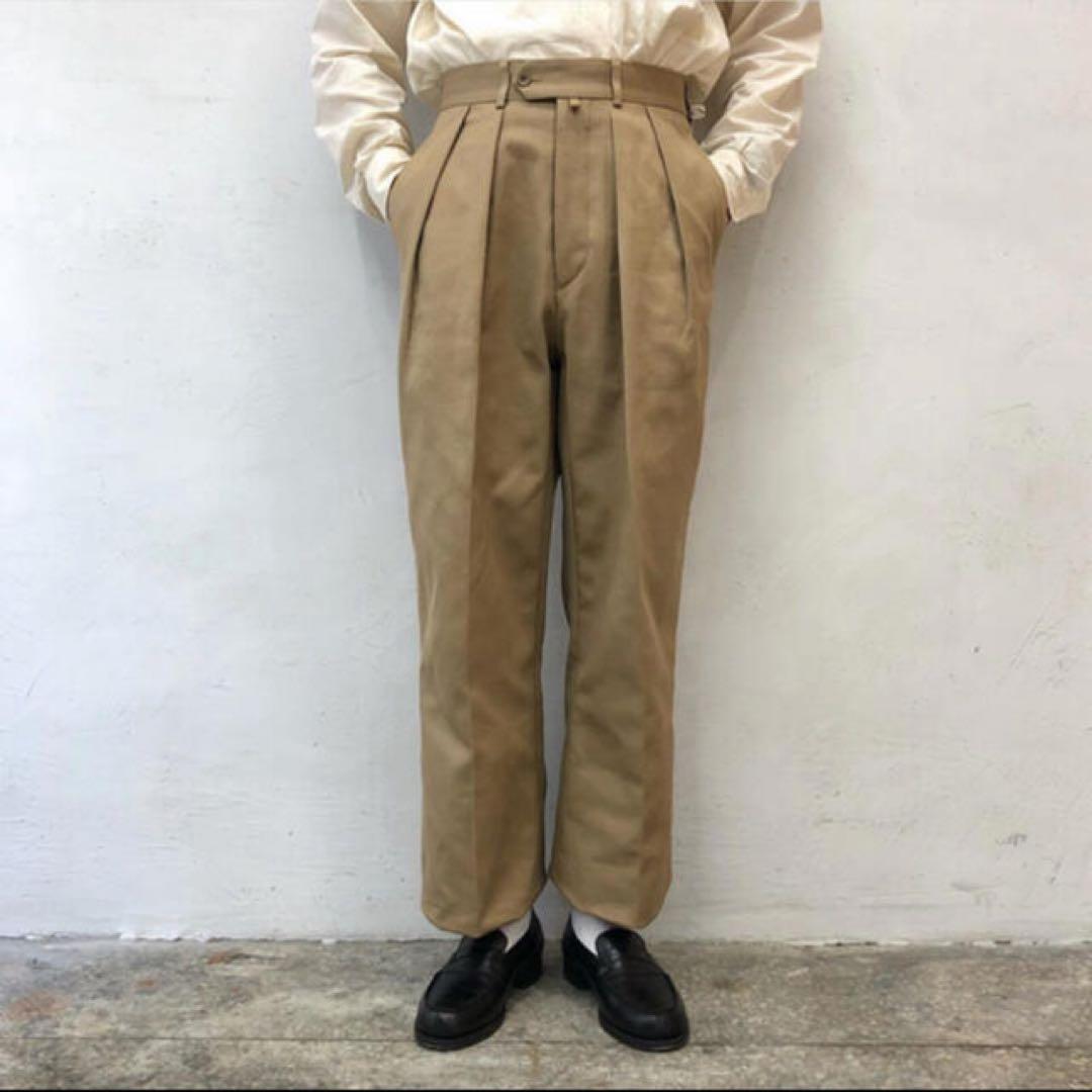 【極美品】NEAT コットンピケ テーパードタイプ ベージュ サイズ44