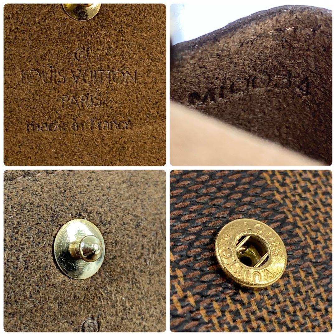 ルイヴィトン カフス ブトン ドゥ マンシェット フルール 青 ダミエ ケース付