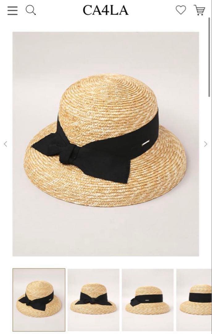 CA4LA AMAND 麦わら帽子