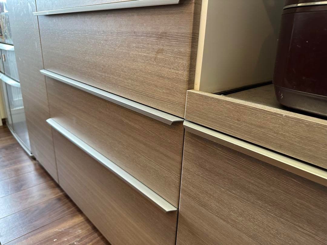 パモウナ製キッチンボード（食器棚）　大塚家具　横幅150cm