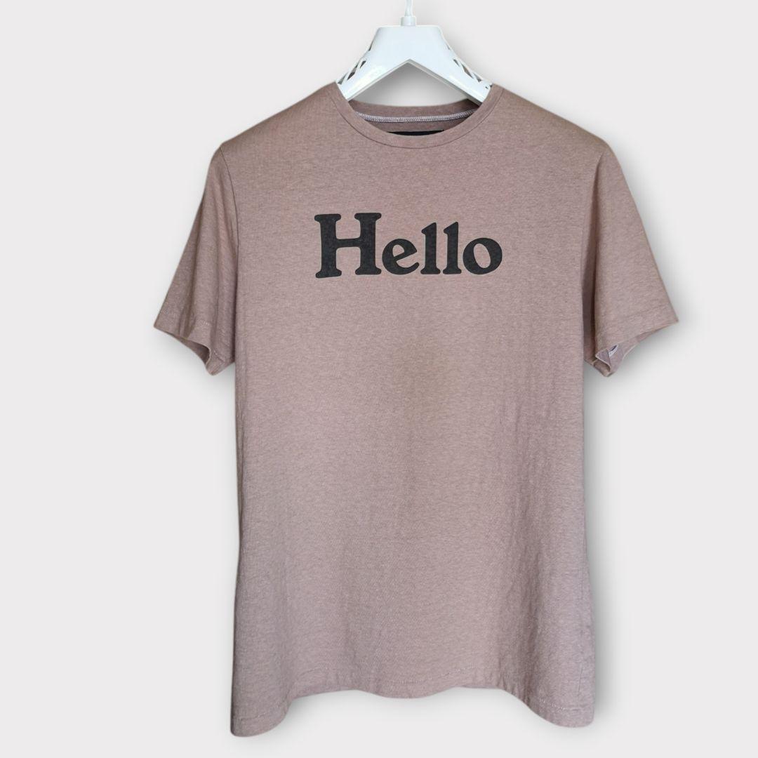 美品 MADISONBLUE HELLO ロゴＴシャツ 希少カラー ２ ベージュ