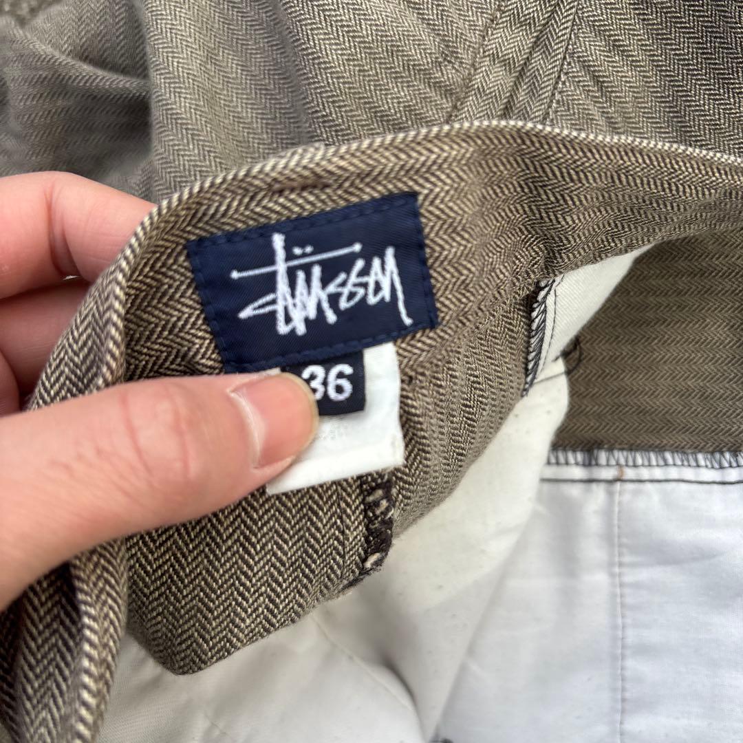 山*﨑様 90s OLD STUSSY ヘリンボーン　ワークパンツ　オールドステ