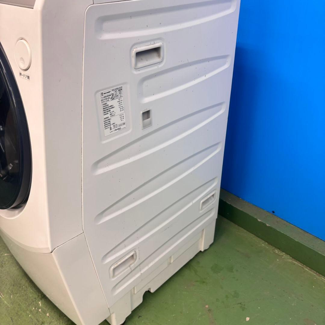 595 SHARP　ドラム式洗濯機　乾燥付　10/6キロ　左開き　美品　お得