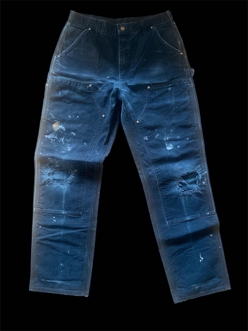 た*ま様 【USA製】雰囲気◎カーハート　ダブルニー　B01 ブラック