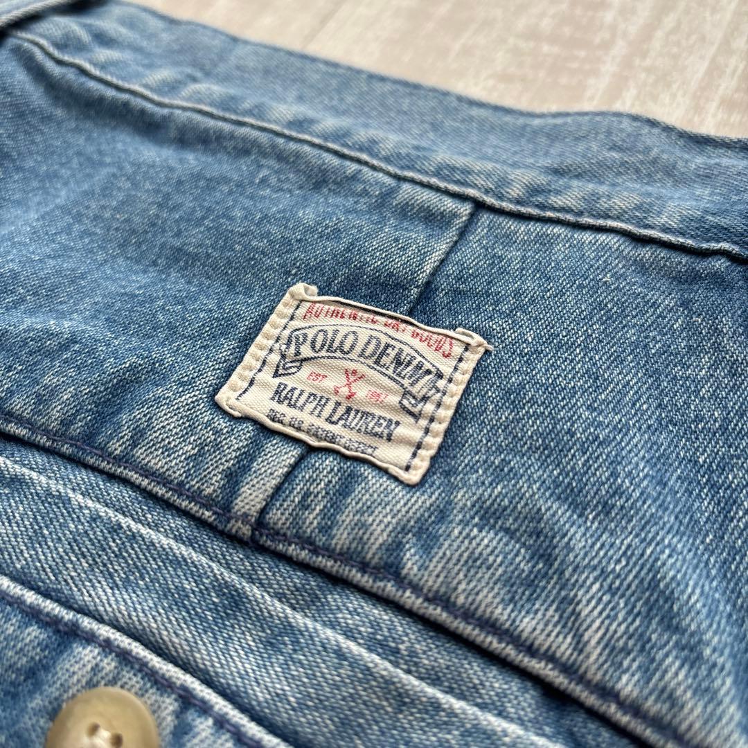 【希少】ラルフローレン　デニムスラックス　初期タグ　ポロチノ