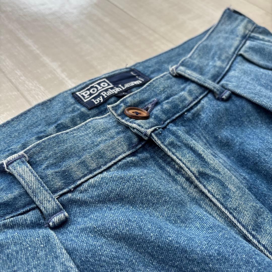【希少】ラルフローレン　デニムスラックス　初期タグ　ポロチノ
