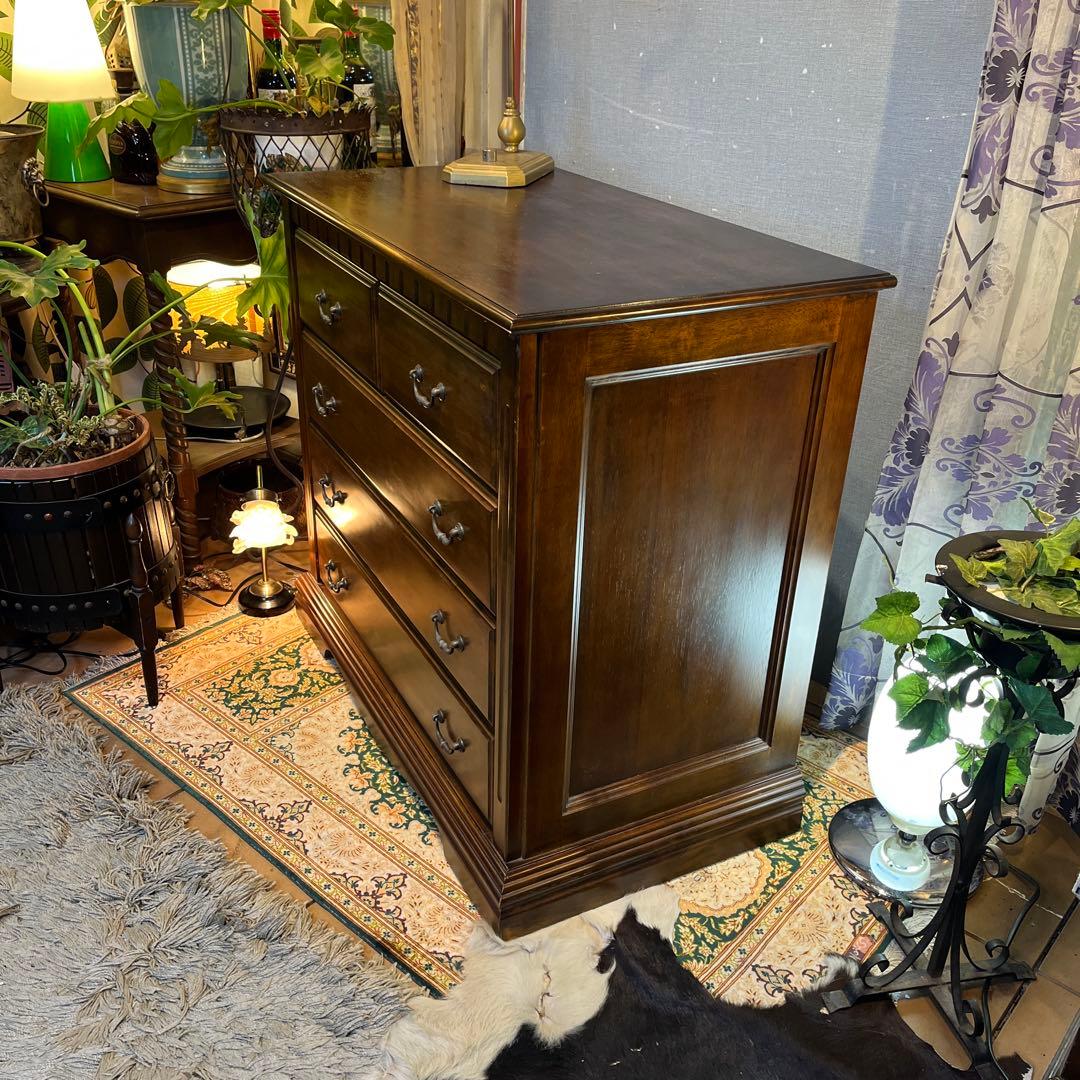 オールドアンティーク　ブリティッシュ　クラシカル　５DR ホールキャビネット