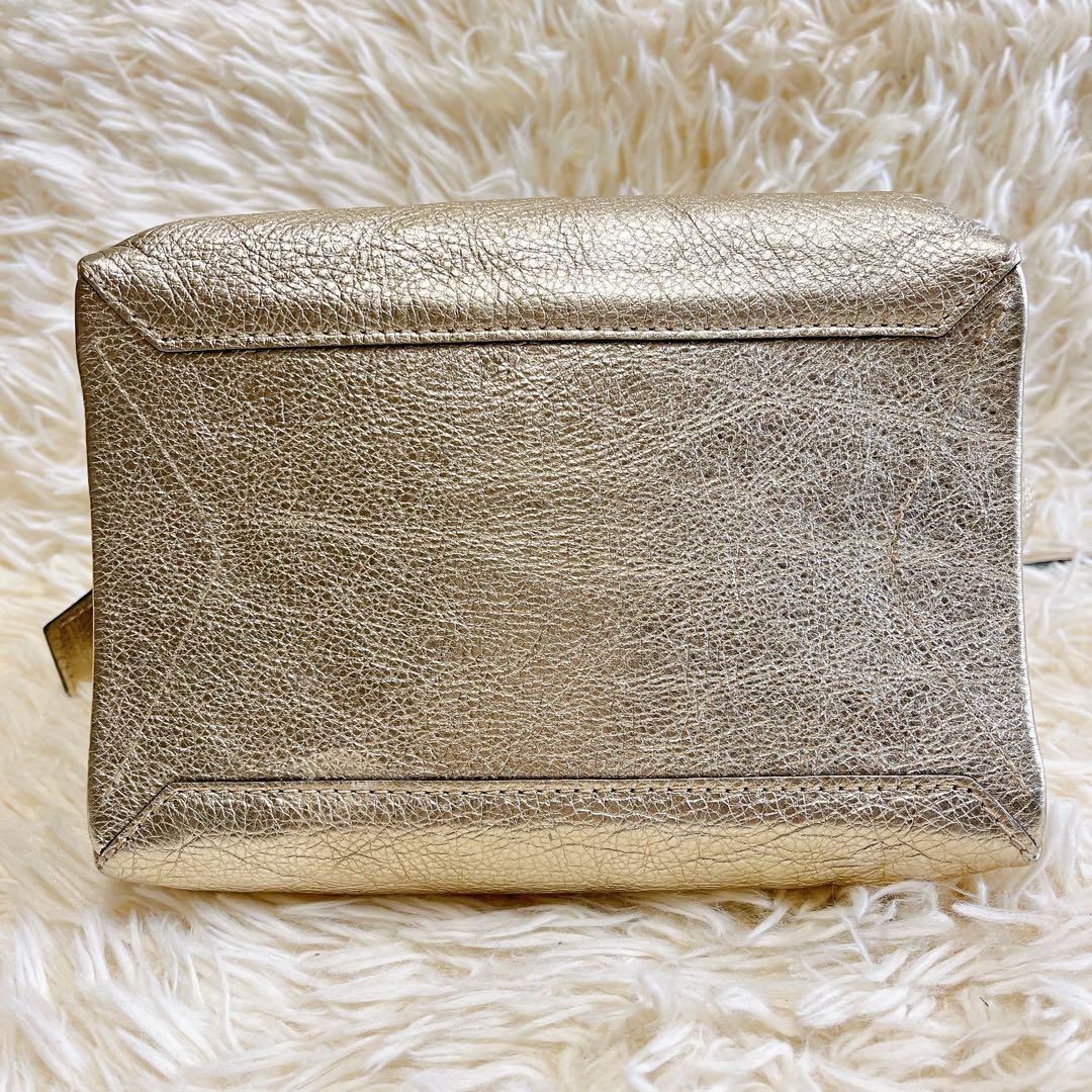 希少カラー✨ジャンニキャリーニ　オリガミ S 2wayショルダー　ゴールド　本革