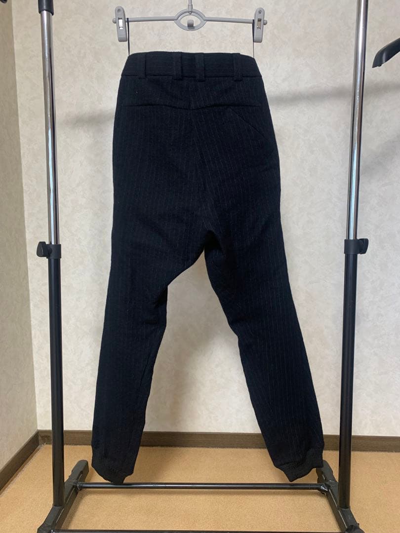 DEVOA サルエル　ストライプ　リブパンツ