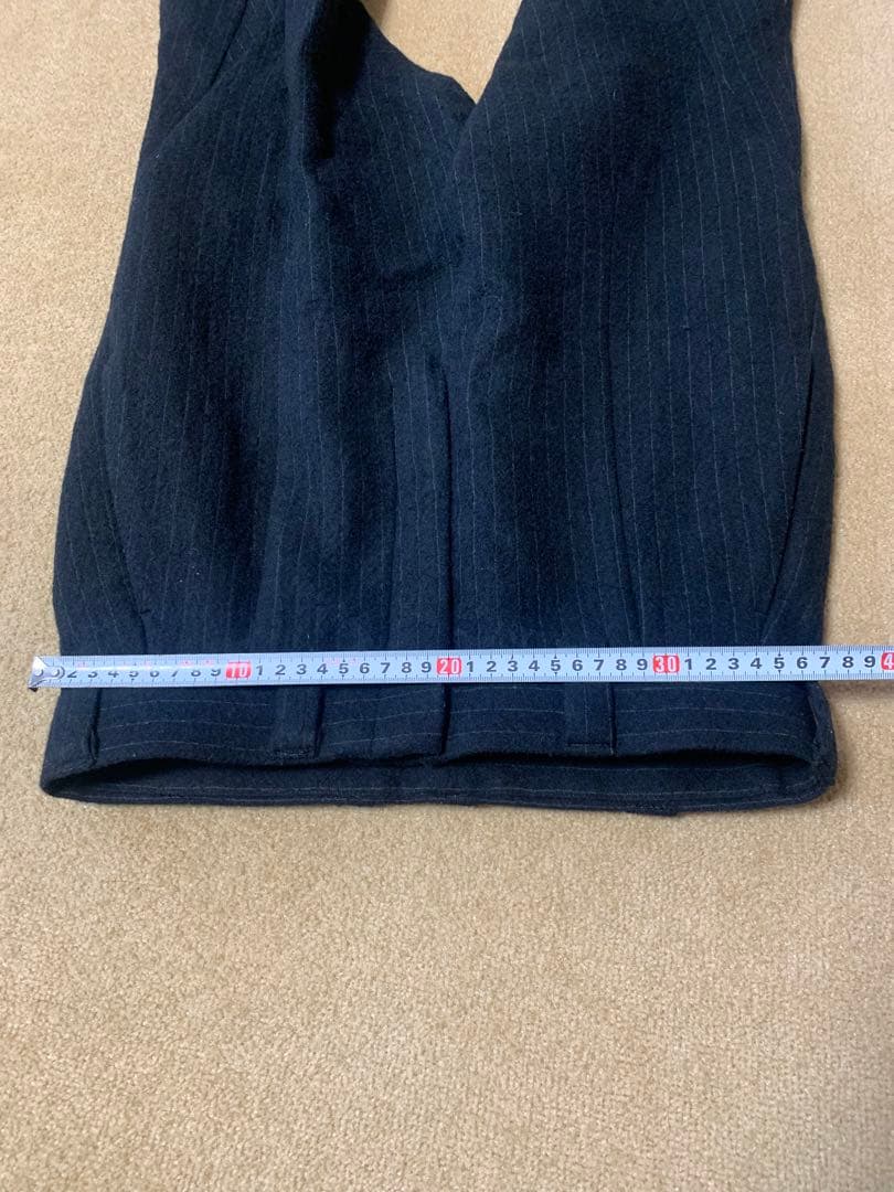 DEVOA サルエル　ストライプ　リブパンツ